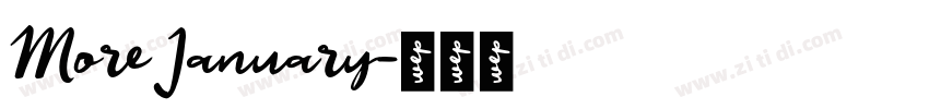 More January字体转换